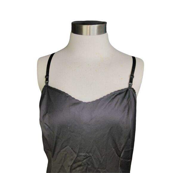 Vintage Wonder Maid Non Cling Black Full Slip Union Label Style 2930A sz 36 - Picture 3 of 7